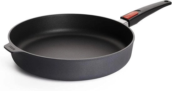 Piatto Diamond Lite con bordo alto - inductivo - adatto a tutti i tipi di fornelli - 1 pezzo - antracite - alluminio fuso - diametro 32 cm