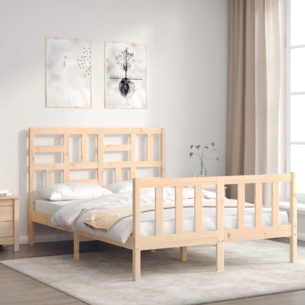 Giroletto senza Materasso 140x200 cm in Legno Massello di Pino 3193076