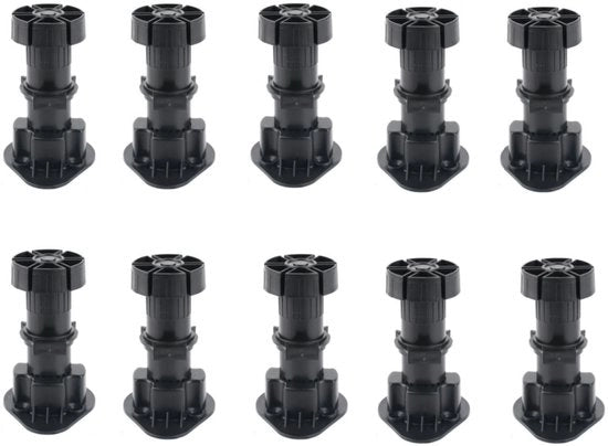 10 x Supporti per Mobili - Supporto per Mobili - Piastra di Supporto - Supporti per Mobili con Ampia Portata: 100-120mm (10x7CM)