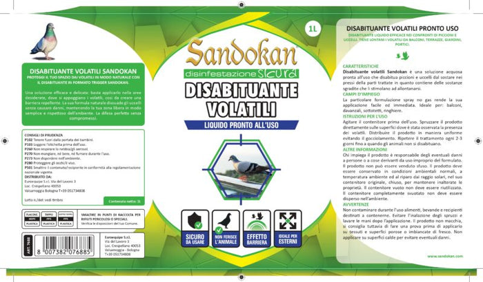 Disabituante volatili liquido