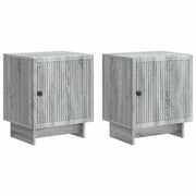 Armadio da Notte 2 pcs Grigio Sonoma 43 x 34,5 x 50 cm