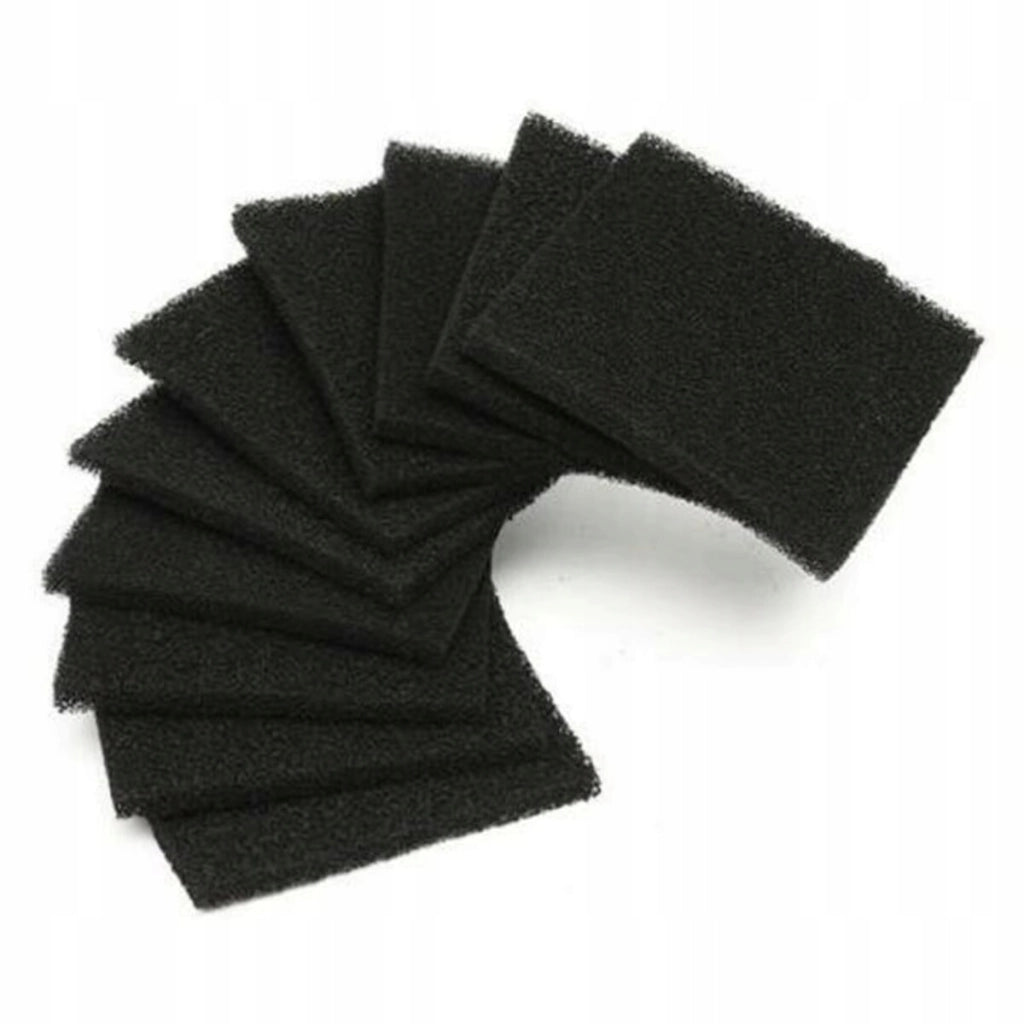 Filtro di Ricambio CarbonFilter 130x130x10 – Compatibile con 493-1, FA-400, ZD-153, JH50 | Schiuma con Carbone Attivo