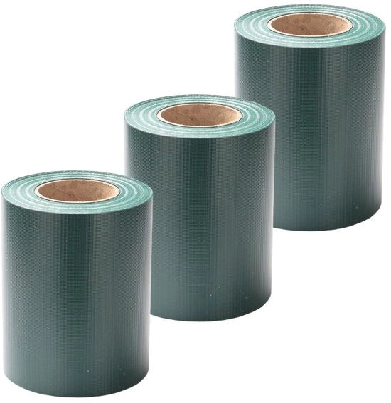 Set di schermo per la privacy - Verde 210m x 0,19 m Con Clips - Striscia PVC per mattonelle a doppia staffa