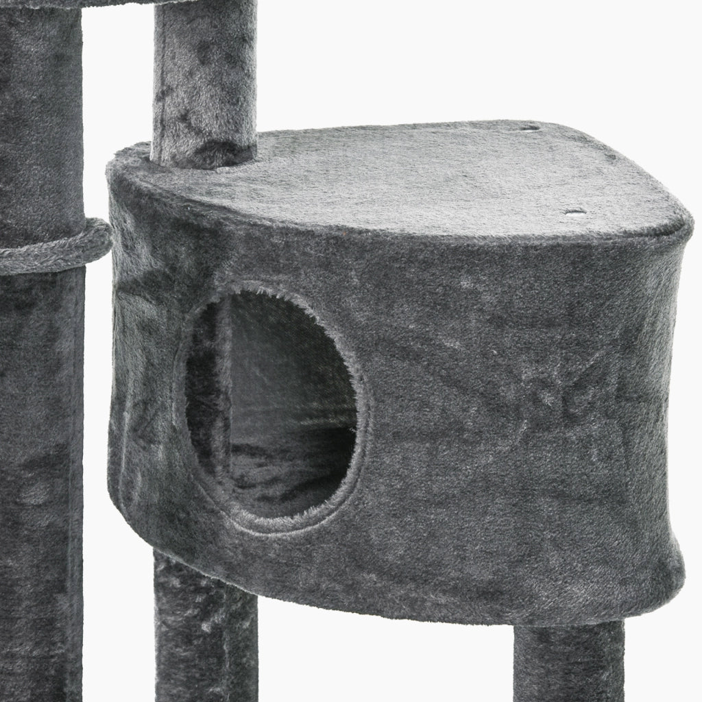 Albero tiragraffi per gatti ¨C zephmum ¨C Grigio scuro 220-265 cm