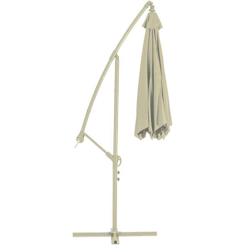 Ombrellone Giardino Decentrato 3x3 Mt Full Sabbia Palo Metallo Gazebo Piscina
