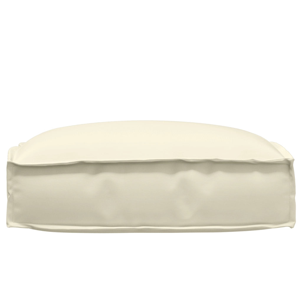 Cuscino per pallet di per seduta crema 50x50x12 cm in tessuto oxford