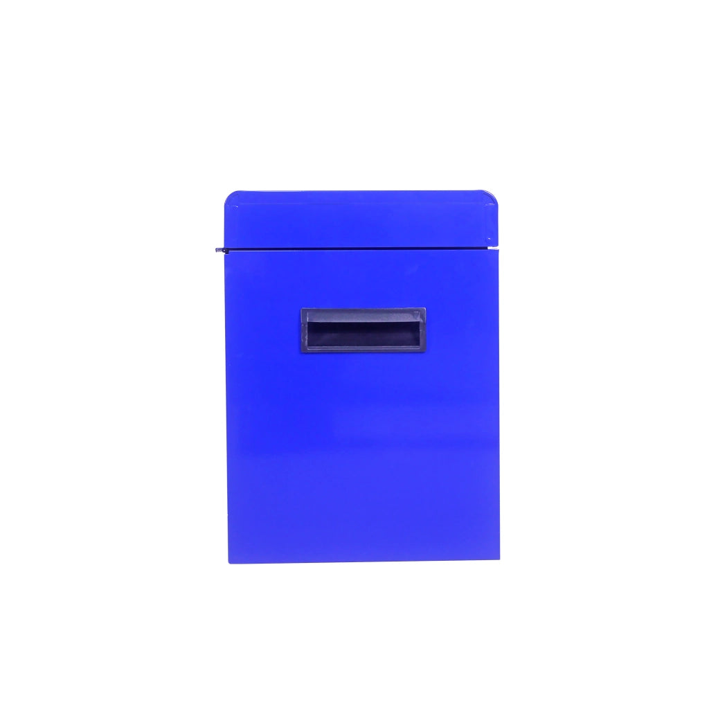 Mobile contenitore con 5 cassetti; ripiano regolabile e ruote; per garage e officina; blu; 56.5×32.5×68 cm