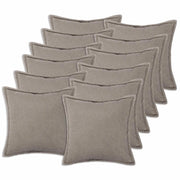Federa 12 pcs HOUTEN Grigio Chiaro 45 x 45 cm Bouclé 918663
