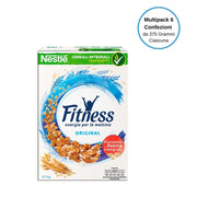 Nestle' fitness original cereali fiocchi di frumento integrale multipack da 6 confezioni da 375 grammi ciascuna