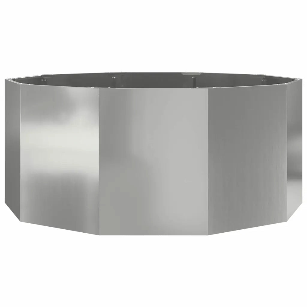 Fioriera | Cassetta per fiori | Vaso Argento 120 x 120 x 50 cm Acciaio zincato