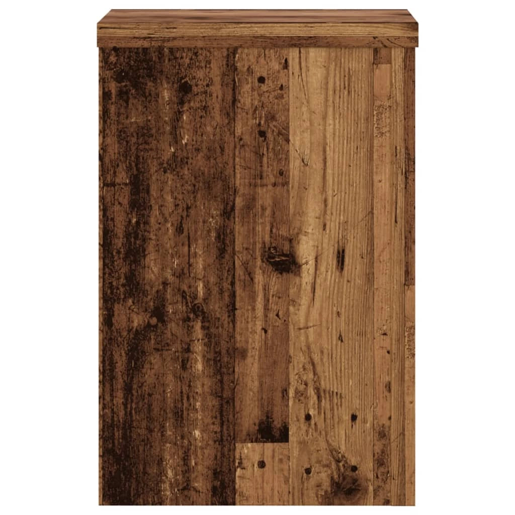 Portavasi mobili per fiori set da 2 legno di recupero legno ingegnerizzato marrone 02_0045376
