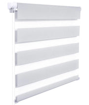 Tenda a rullo giorno e notte Zebra rullo doppio strato 45x150 cm grigio 19_0000852