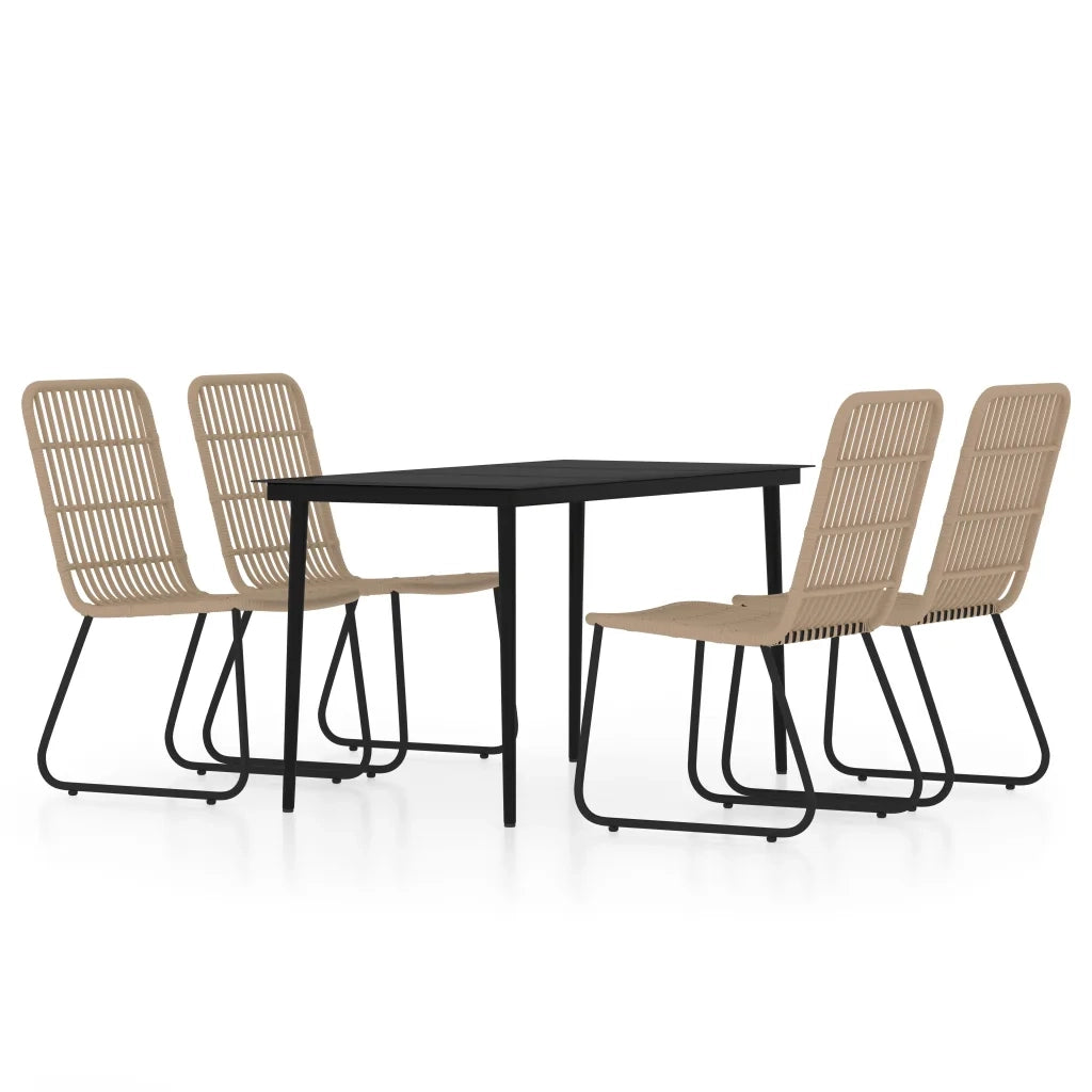 Set Mobili da Pranzo per Giardino 5 pz Rovere cod mxl 34654