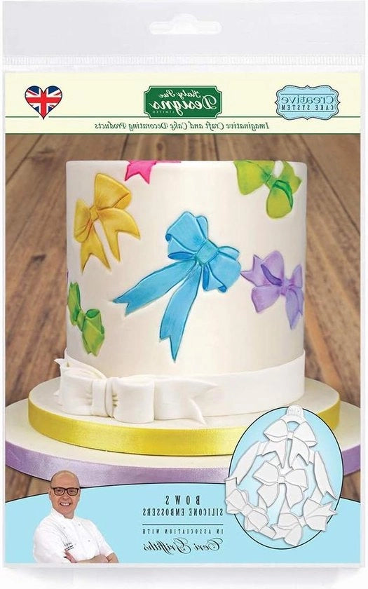 Embossatori in silicone per ceramica - Decorazione di dolci - Cupcake - Lavorazione di zucchero - Sicuro per alimenti - Autorizzato - Prodotto nel Regno Unito