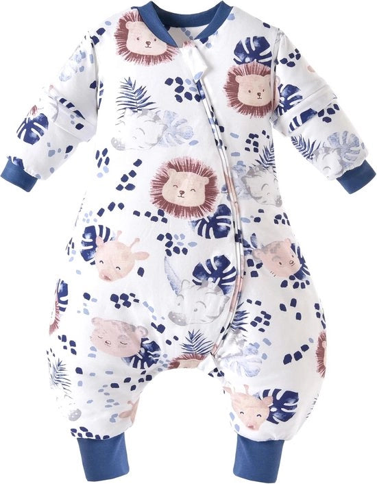Sacco per Bambini con Piedi - Ideale per l'Intero Anno con Maniche Rimovibili