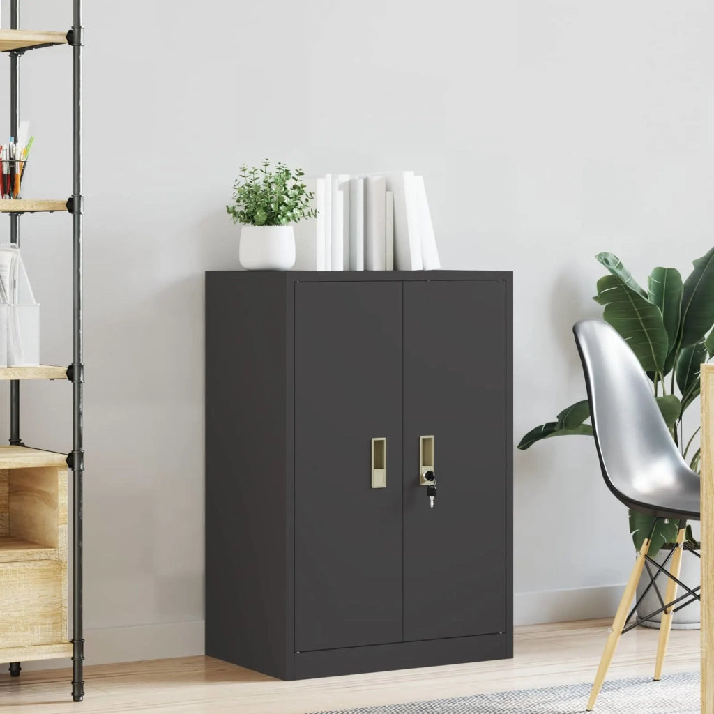 Armadio Nero 60 x 40 x 90 cm Acciaio 891724