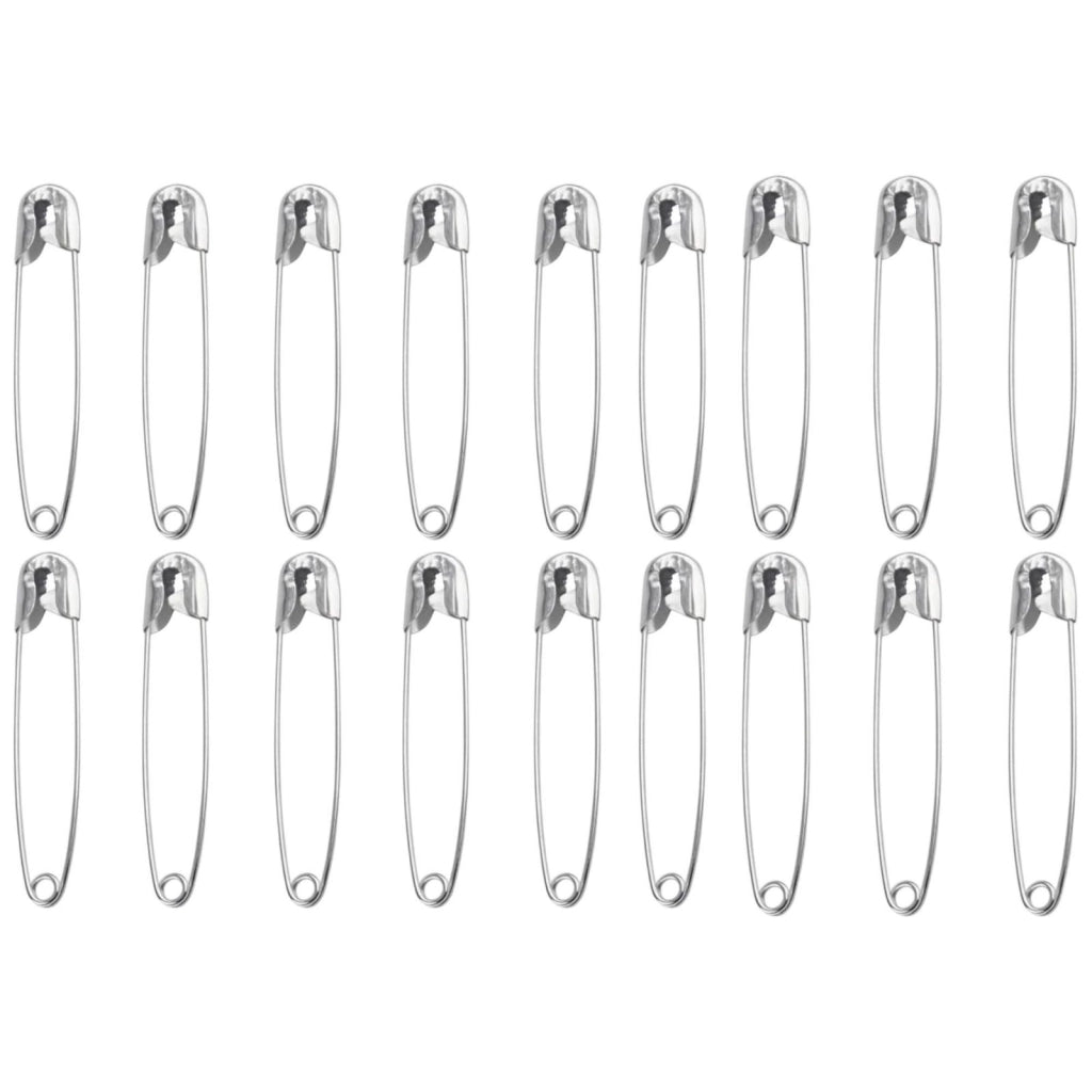 Spille da balia in acciaio inox 18 pezzi 28mm 30mm 45mm per cucito abbigliamento