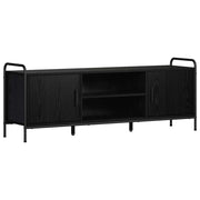 Mobile TV 133 x 33 x 50 cm Rovere Nero Legno ingegnerizzato 8013716