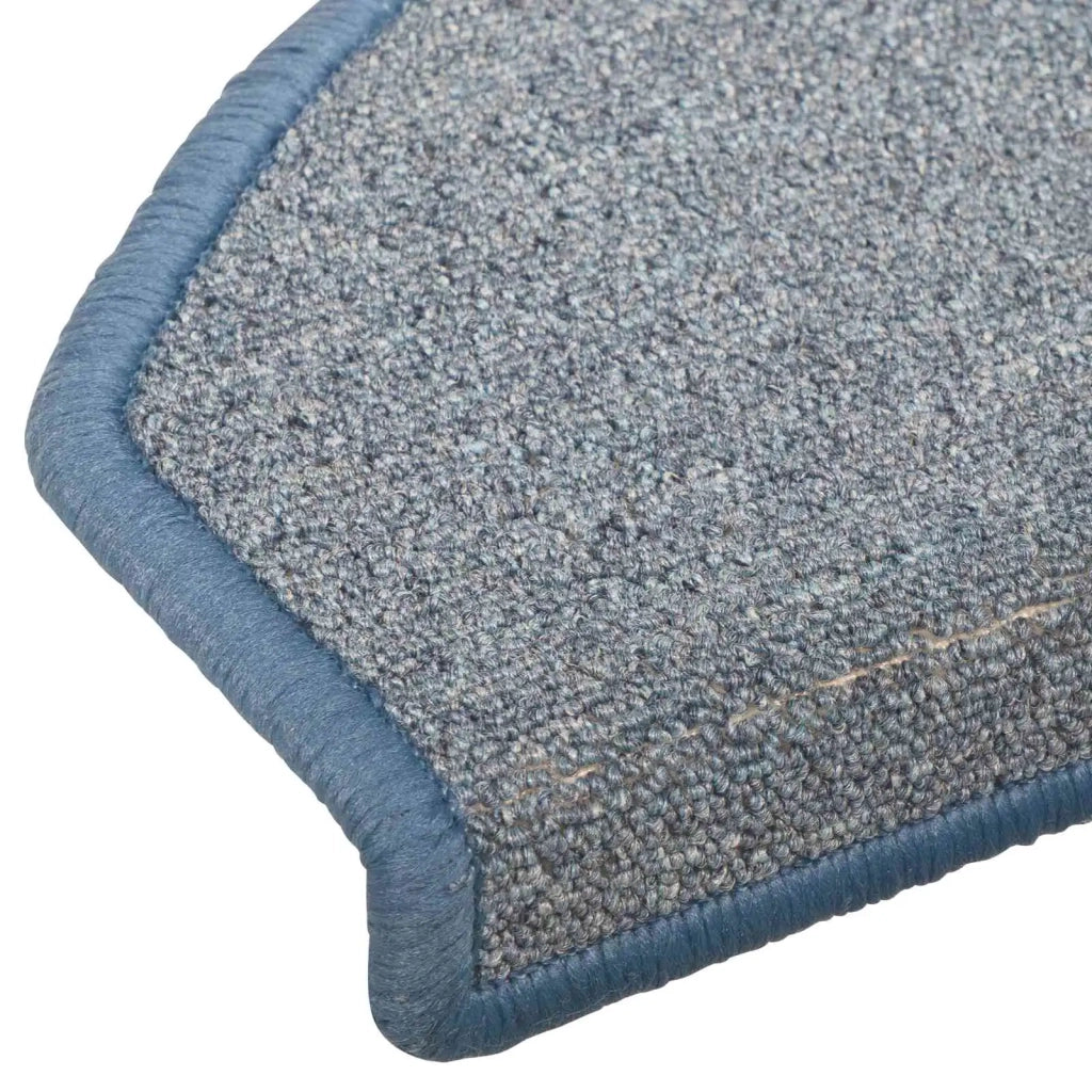Tappetini per scale autoadesivi 15 pcs Grigio chiaro e blu