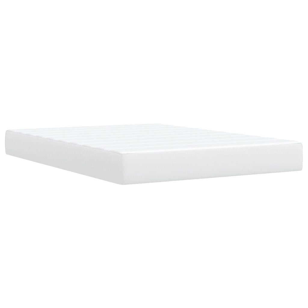 Giroletto a Molle con Materasso Bianco 160x200 cm in Similpelle 3290729