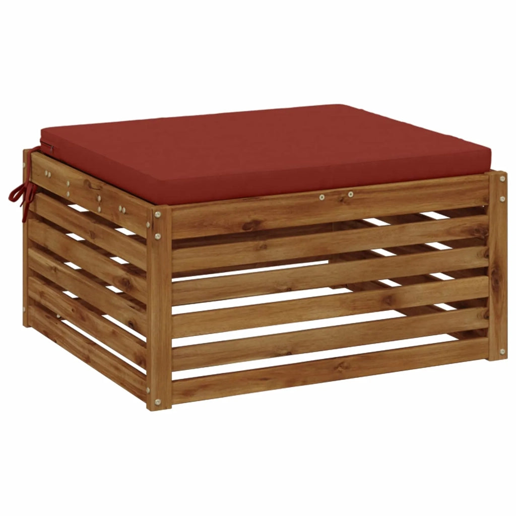 Cuscino per Sedia in Unico Pezzo SOEST 100% Poliestere Rosso 944833