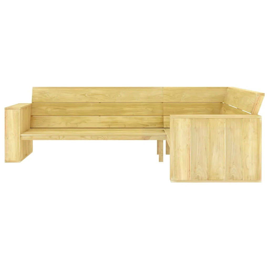 Set di mobili da giardino mobili da esterno set da 2 pezzi legno di pino impregnato 02_0015910