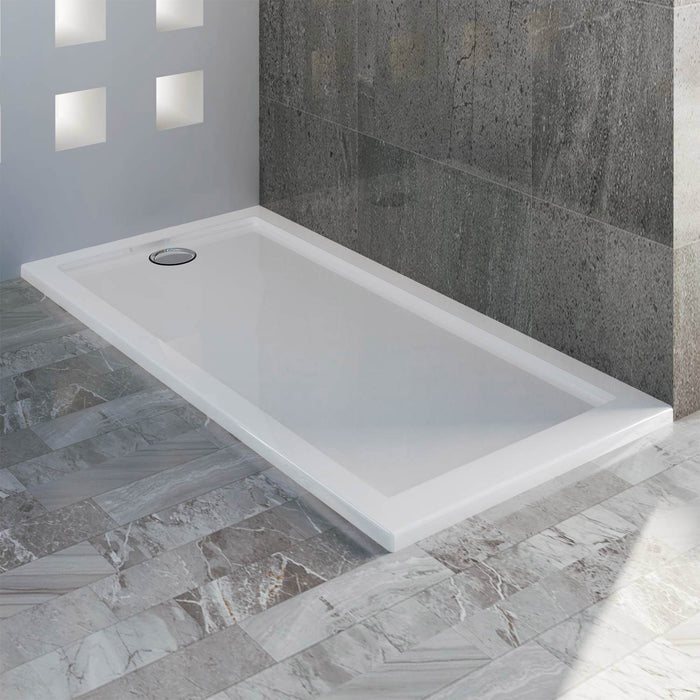 Piatto Doccia 70x140 cm in Acrilico Fosterberg Floret Bianco Lucido