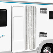 Tenda Antimosche-Zanzariera Grigio Chiaro e Bianco 56x185 cm in Ciniglia
