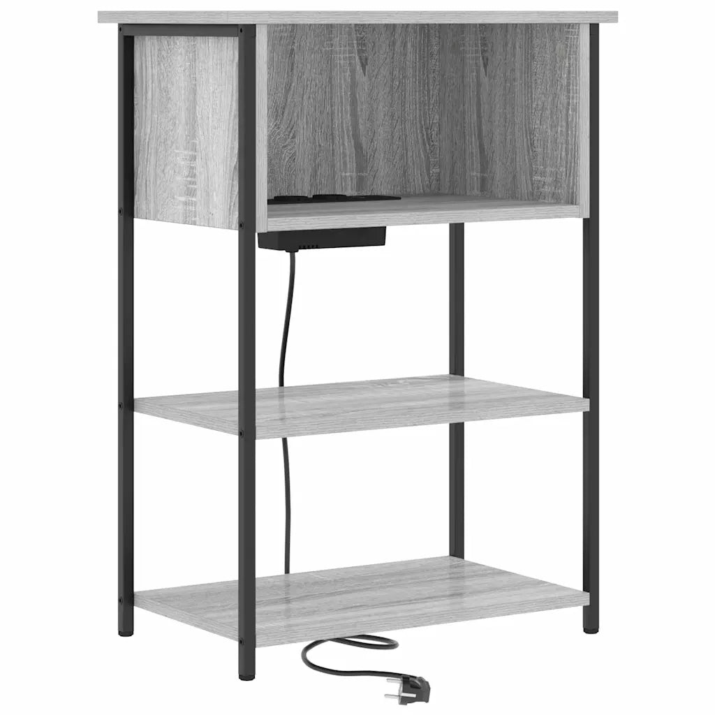 vidaXL Armadio da Notte Grigio sonoma 55 x 31 x 76 cm