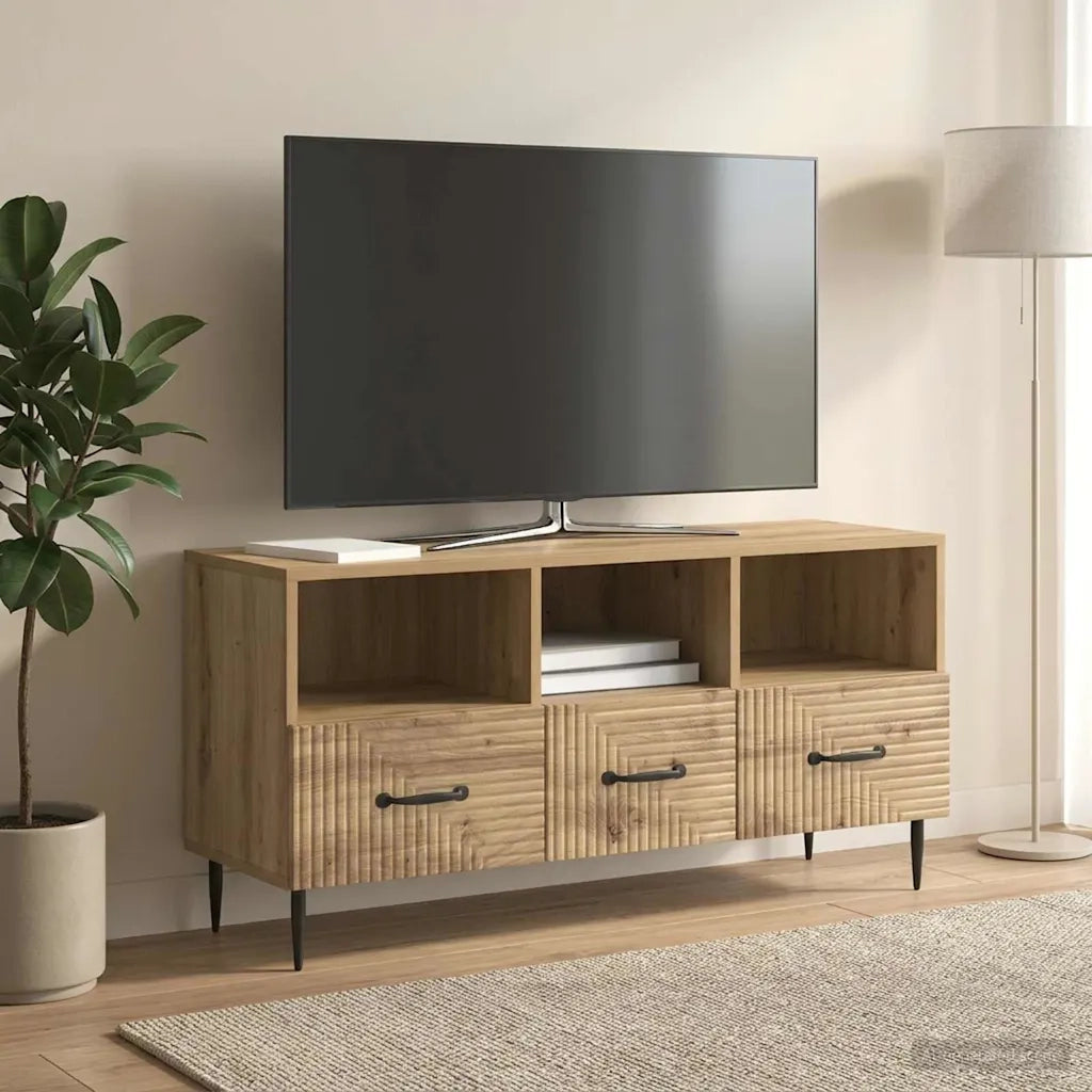 Mobile TV con cassetto Rovere Artigianale 102 x 34,5 x 50 cm 894914