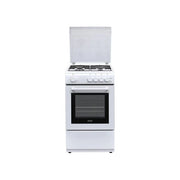 De'Longhi DL554GW Cucina a gas 4 fuochi forno a gas 69 L Classe A (85x50x50 cm) colore Bianco