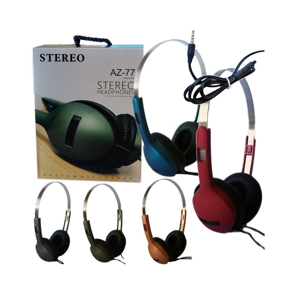 Trade Shop - Cuffie Sport Stereo Audio Auricolari Microfono Mp3 Smartphone Headphone Az-77 -