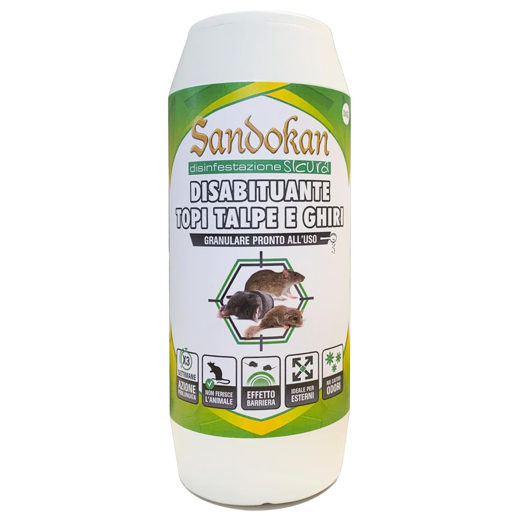 Disabituante topi e talpe granulare