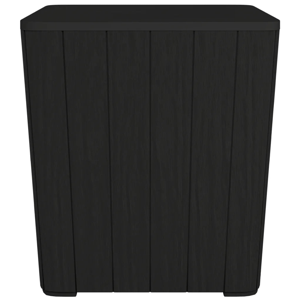 Tavolo da Giardino con Coperchio Rimovibile Polipropilene Nero 364152