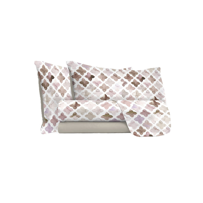 Set Lenzuola Singolo Sopra Sotto e Federe in Microfibra Florence