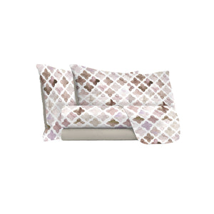 Set Lenzuola 1 Piazza e Mezzo Sopra Sotto e Federe in Microfibra Florence