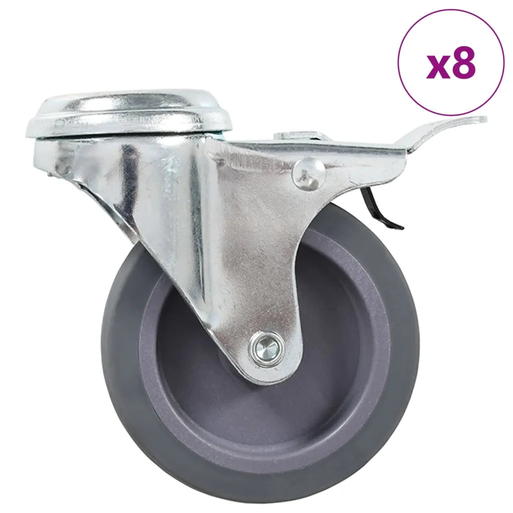 Ruote Girevoli con Foro per Bulloni 8 pz 75 mm cod mxl 72783