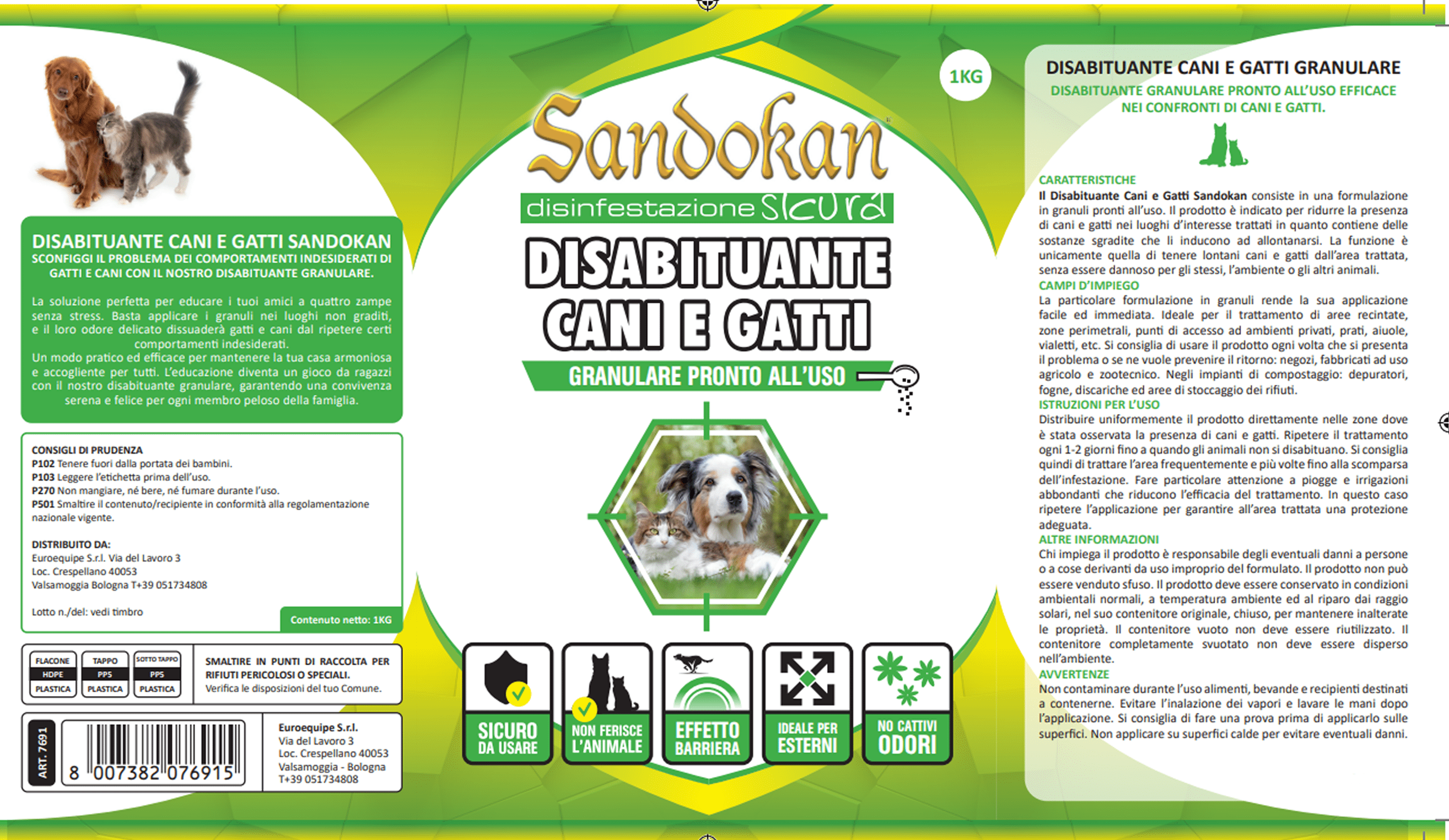 Disabituante Cani e Gatti granulare