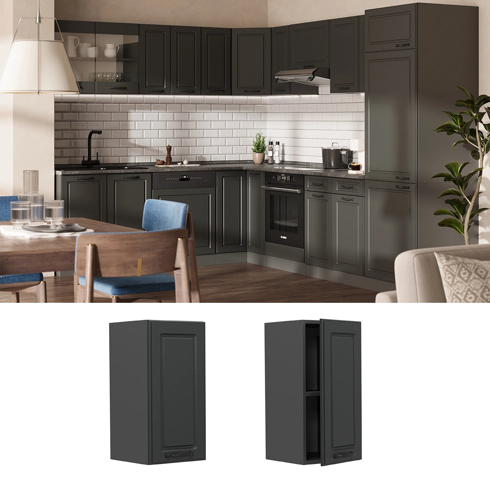 Vicco Pensile da cucina Antracite casa di campagna 30 cm