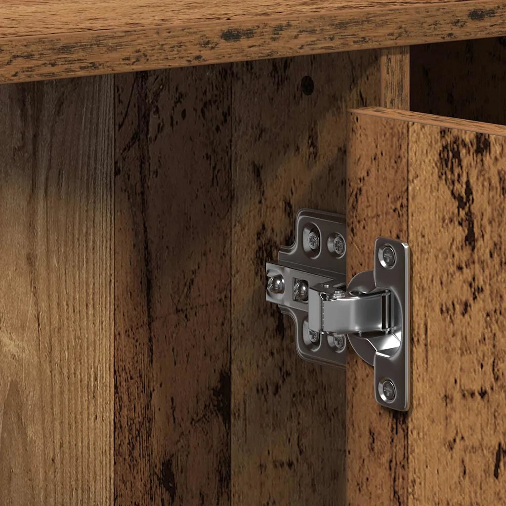 Armadio per Lavabo da Bagno-Armadietto da bagno-Mobiletto da bagno Legno vecchio 91 x 35 x 60 cm