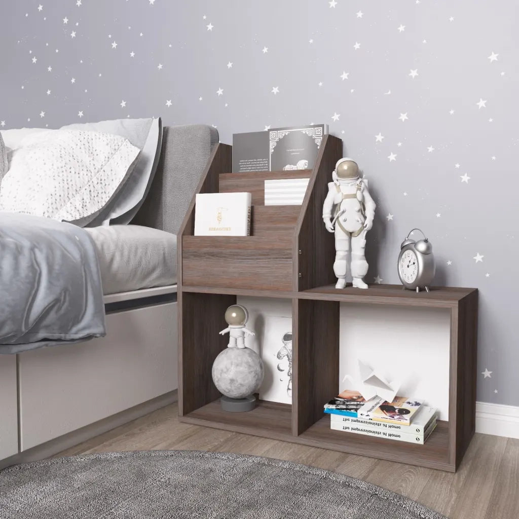 Portariviste Bambini Grigio e Sonoma 71x30x78,5 cm Truciolato cod mxl 66362