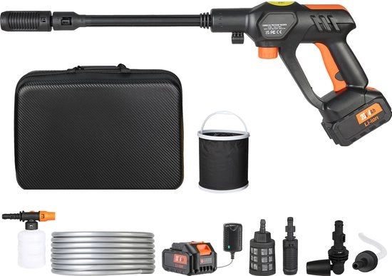 Hogedrukreinigers - Terrasreiniger - Hogedrukreiniger Auto - Hogedrukreiniger Accu - 250W - 50bar - 4L/min
