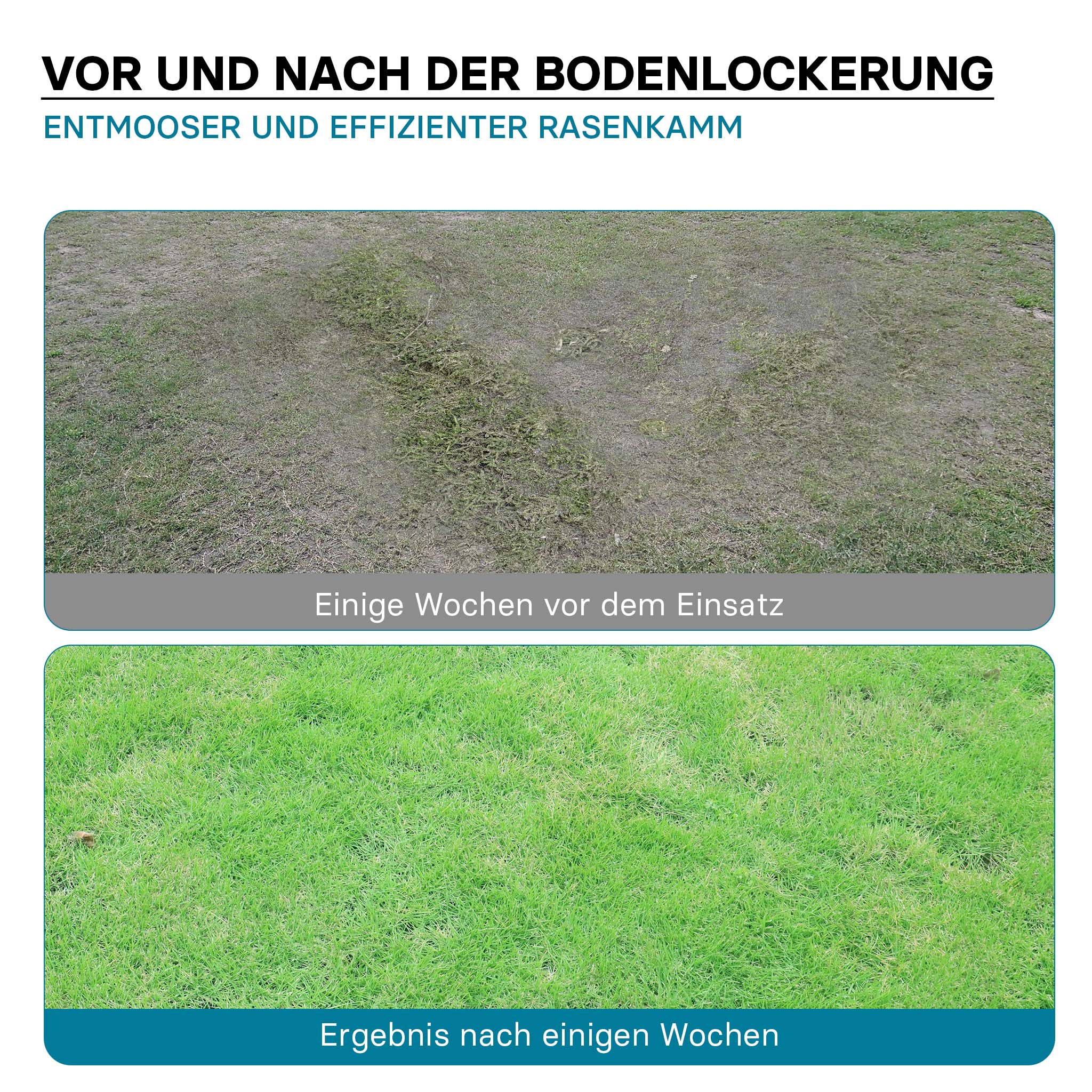 Scarificatore a molle per trattorini, larghezza di lavoro 100 cm, per arieggiatura prato