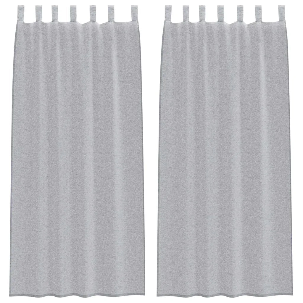 Tenda in Velo 2 pcs Grigio scuro 225 x 140 cm Poliestere 4108054