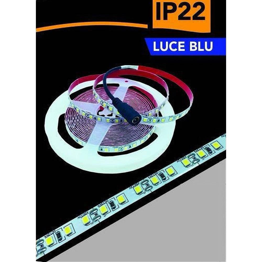 Trade Shop - Striscia Led 2835 Strip 5mt Bobina Luce 3000k 4000k 6500k Blu Ip22 2835-12v -