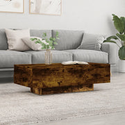 Tavolino da Salotto Rovere Fumo 100x49,5x31cm Legno Multistrato