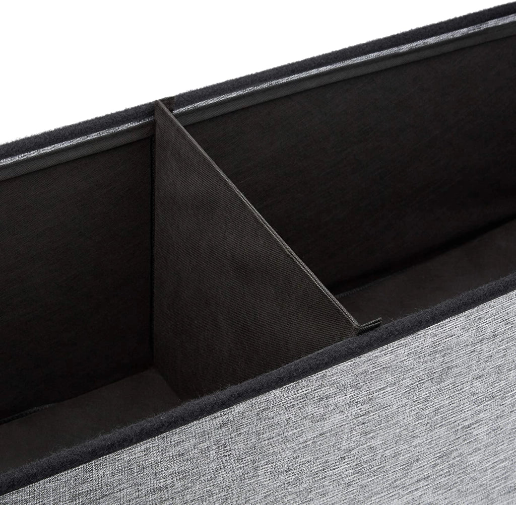 Pouf/panca pieghevole portabiancheria 114 cm grigio 13_0002783_2