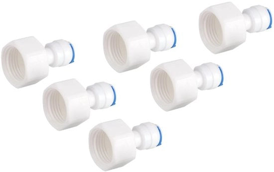 Adattatore rapido per connessione di 1/4" Buis OD a 1/2" femmina Push in Quick Connector per Omgekeerde Osmose Waterfilter