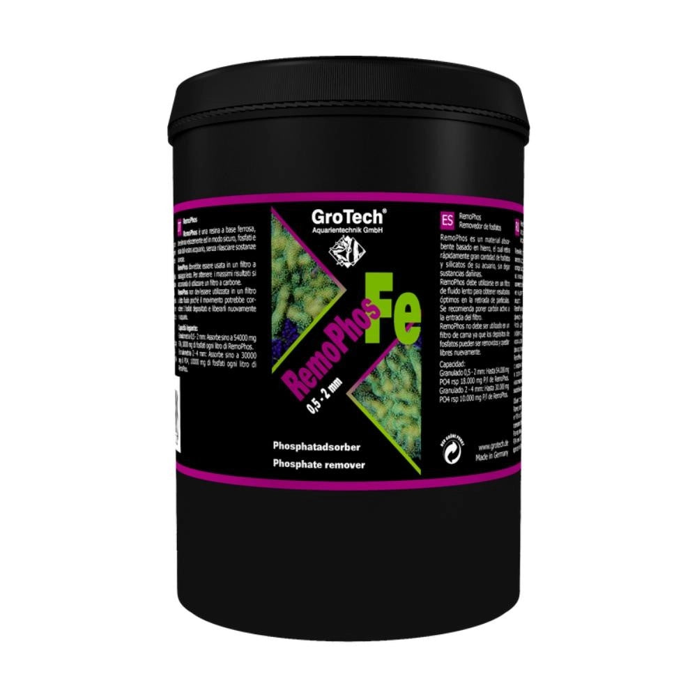 Grotech Remophos FE ( Resina per l'eliminazione dei Fosfati e Silicati ) Formato: 1000 ml, Granulometria: 2-4 mm