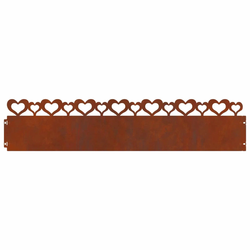 Bordure per prato 30 pcs Ruggine 103 x 0,05 x 22 cm 874848